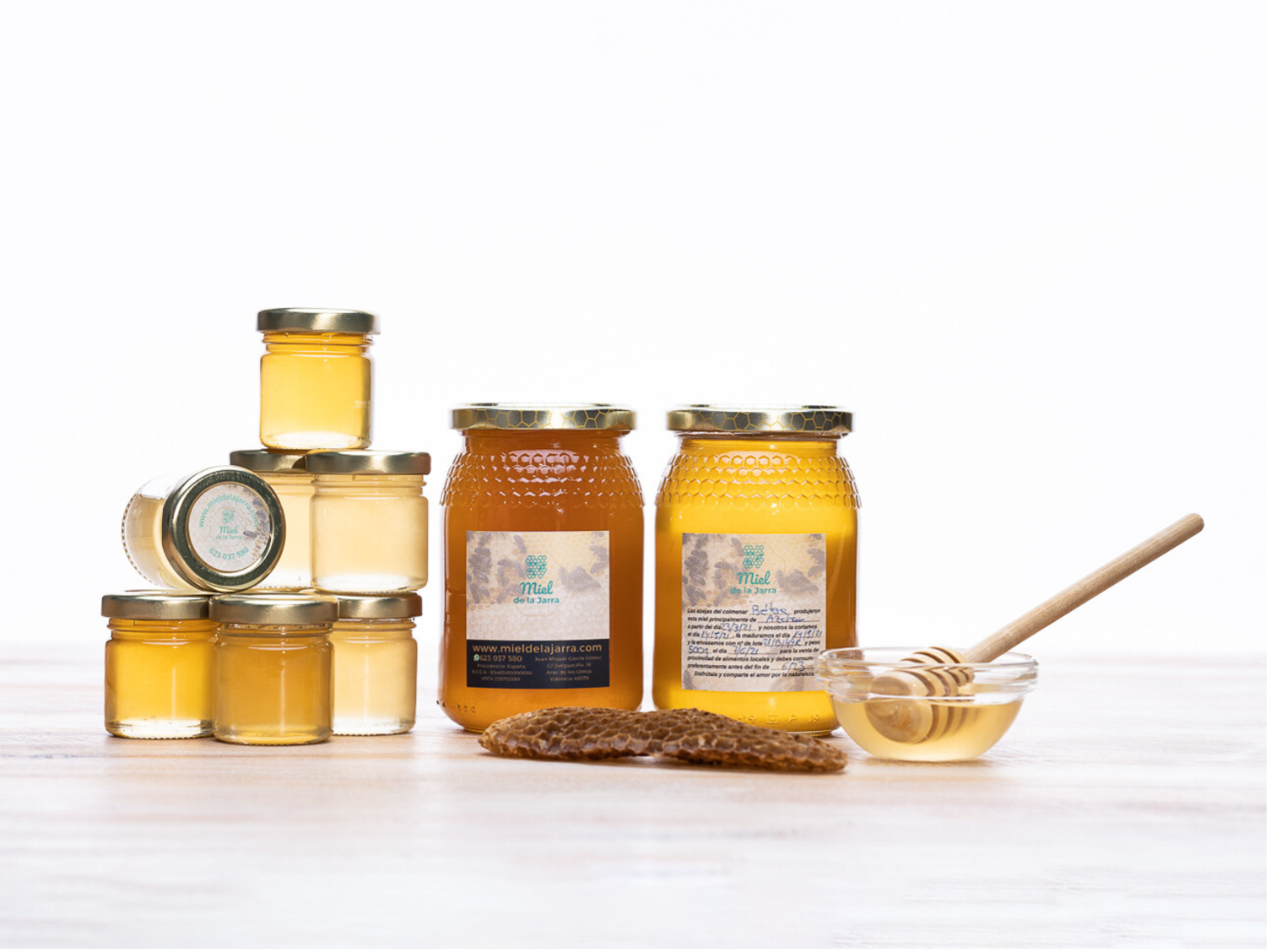Tarritos y tarros de miel