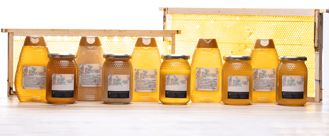 Selección de tarros de Miel de la Jarra